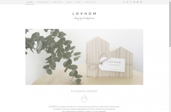 Nuevo diseño web: studio + blog + shop. In my lovely home se convierte en LOVHOM