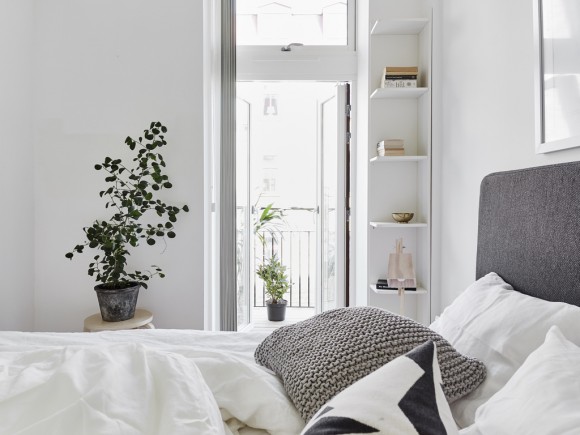 Apartamento blanco en Estocolmo